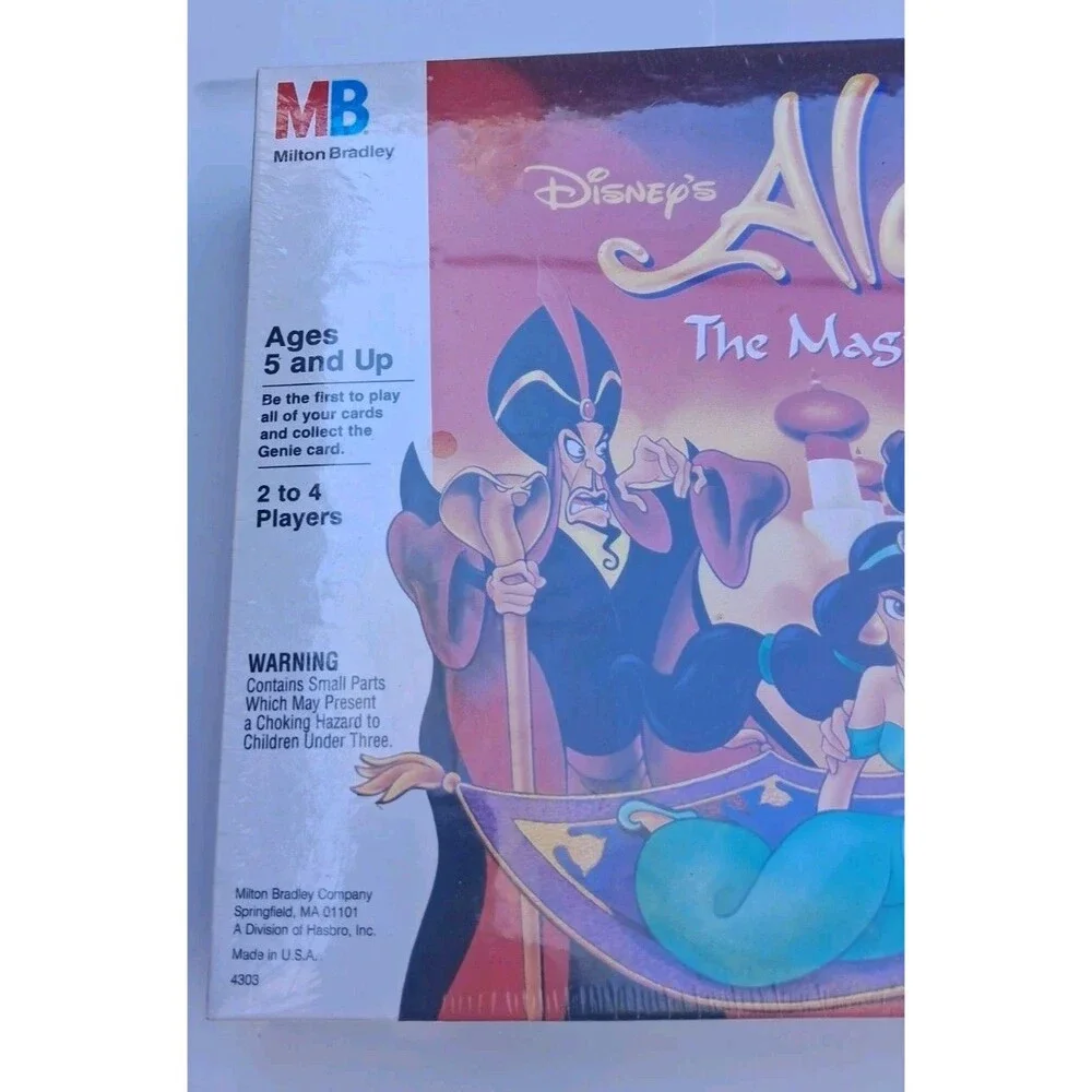 Vintage Aladdin Magic Carpet Board Game Milton Bradley 1992 Disney New Sealed